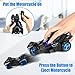 CONVLI 3 in 1 Pull Back Vehicles High Speed Racing Car Catapult Motorcycles Toys Bright LED Toys Interactive Voice Toy for Kid Children Boy and Girl Best Gift for Birthday Party Favors Children's Day