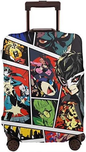 Kana I ペルソナ5 主人公 スーツケースカバー 伸縮素材 派手 ｓからｘｌサイズ 耐久性 防塵 防水 盗難 雨 汚れ 傷 防止