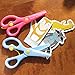 Left Handed Kids Scissors / School Scissors, Preschool and Kindergarten Use - Plastic Blunt Tipped Kid and Toddler Safety Craft Scissors for Left Handed Cutting - Pink and Blue Kid Scissors Pack