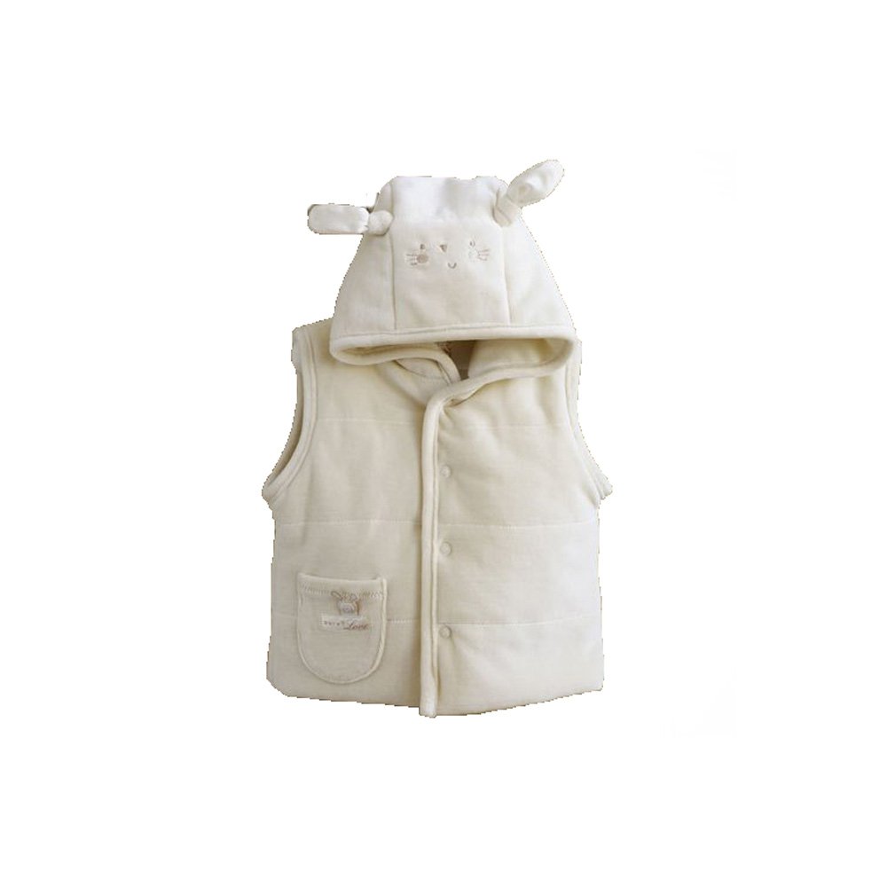 KATIES PLAYPEN / BABY BEST BUYS Natures Purest Cream Pure Love Girls Padded Gilet 0-3 Months