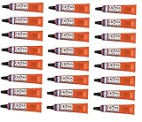 Dykem Cross-Check - Tamperproof Marker/Torque Seal - 1 oz Tube (24 Pack, Orange)