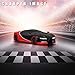SHARPER IMAGE Miniature Toy RC Italia Sports Car 1:50 Scale Luxury Cars-Inspired Design with LED Headlights & Brake Lights, Red and Black, Long Range 2.4 GHz Frequency Remote Control