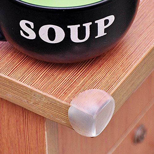 KAKA(TM) Soft Silicone Table Corner Desk Edge Cushion Baby Child Safety Guard Protector (Clear 12 Pcs)