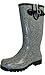 Nomad Footwear Women's Puddles Rain Boot, Grey/White Herringbone, 8 M US