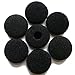 100Pcs Black Sponge Earbuds Soft Foam Headphone Cap Replacement Ear Pads Covers