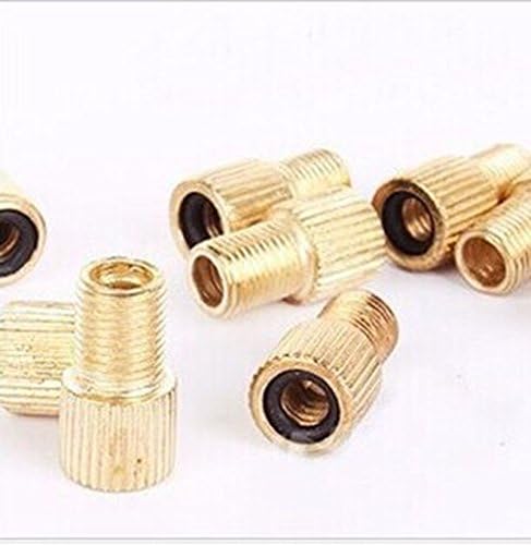 Generic Bike Gas Nozzle Connector Valve Adapter,Bike Adapter Presta Valve To American Valve 4 PCS