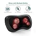 Sable Shiatsu Neck Back Massager with Heat Function, Portable Massage Pillow for Car, Home and Office, Deep Kneading Electric Massager for Shoulder, Waist, Muscle Pain Relief, FDA & UL Certified