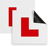 KEPLIN Haltons Magnetic L Plates 2 Pack UK DVSA Compliant 17.8cm