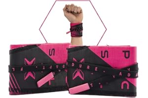 PICSIL Adjustable Wrist Support, Premium Fabric Weightlifting and Yoga Sweat Bands for Gym, for Women and Men, 1 Pair