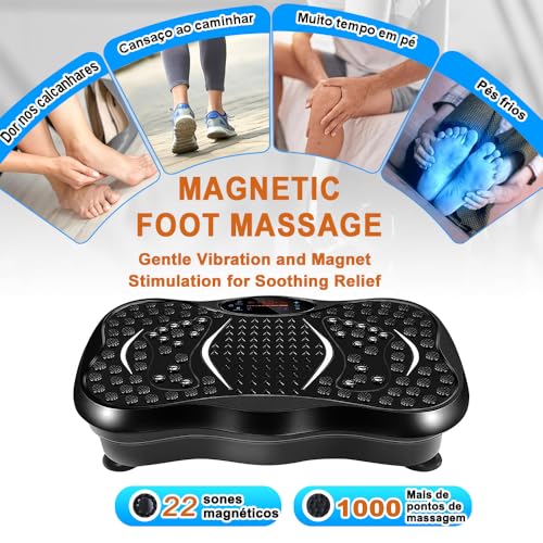 110-220V Plataforma Vibratória, Plataforma Vibracional, Equipamentos Esportivos, Vibration Plate Exercise Machine, Máquina de Exercício de Placa Vibratória, Vem com Controle Remoto, Home Gyms Workout