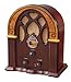 Crosley CR31-WA Companion Retro AM/FM Radio with Full-Range Speaker, Walnut & Burl