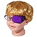 Plinrise Pack of 1 Silk Eye Patches No Light Leak, Smooth, Soft and Comfortable - Boys and Girls - Amblyopia/Lazy Eye Patches For Children, Kids Eye Patch,Strabismus, Child Health Protection Purple