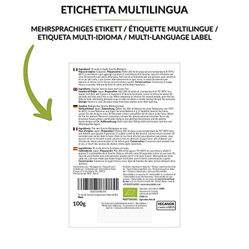 Japanischer Grüner Tee Sencha Bio - Upper grade - 100g. Natürlicher, reiner grüner Tee lose in Blättern der ersten Ernte… – Bild 3