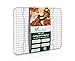 Baking Cooling Rack - 100% Stainless Steel - Cool Cookies Cakes Breads - Oven Safe for Cooking Roasting Grilling - Commercial Quality 8.5x12 Heavy Duty Wire Grid for Quarter Sheet Pan by Live-Nimble