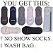MABUA No Show liner Mens Womens Cotton Socks 7 Pairs. Available in Colors