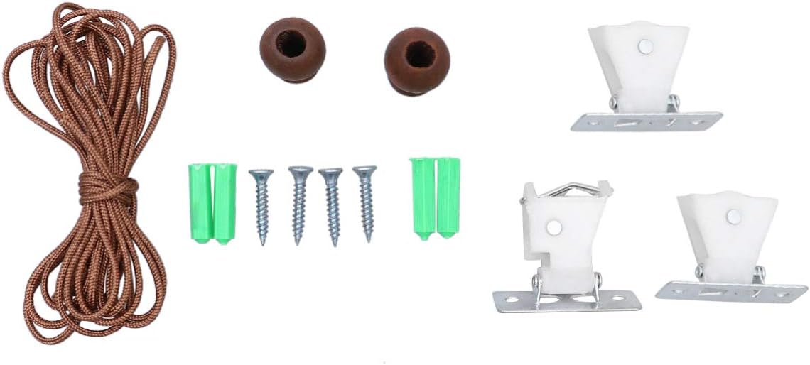 BESPORTBLE 14pcs Window Blind Wood Cord Knobs Clip Hook