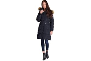 CANADA WEATHER GEAR Puffer Coat for Women- Long Faux Fur Insulated Winter Jacket