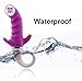 Female Masturbation Vibrators Dildo Triple Stimulation Adult Sex Products (Purple)