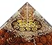 Orgone Pyramid Energy Generator Panchmukhi Rudraksha Beads Crystal Pyramid for E-Energy Protection – Healing Crystal Orgonite Pyramids for Detoxification Meditation Healing Chakra