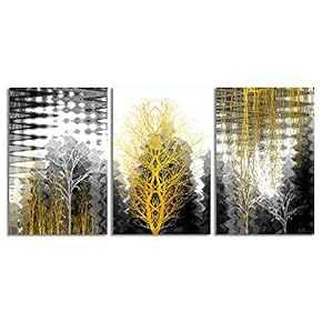 NWT Canvas Wall Art Abstract Forests Painting Artwork...