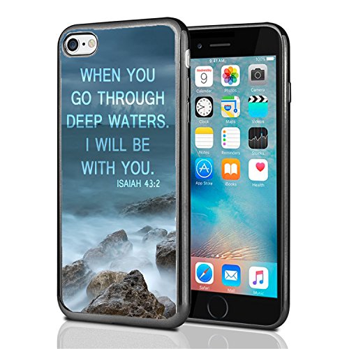 Isaiah 43:2 When You Go Through Deep Waters I Will Be with You for iPhone 7 (2016) & iPhone 8 (2017) Case Cover by Atomic Market