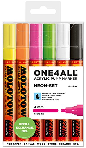 Molotow 227Hs Neon 4Mm Set-6 Piece