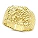 14k Gold Plated Nugget Ring, Size 13