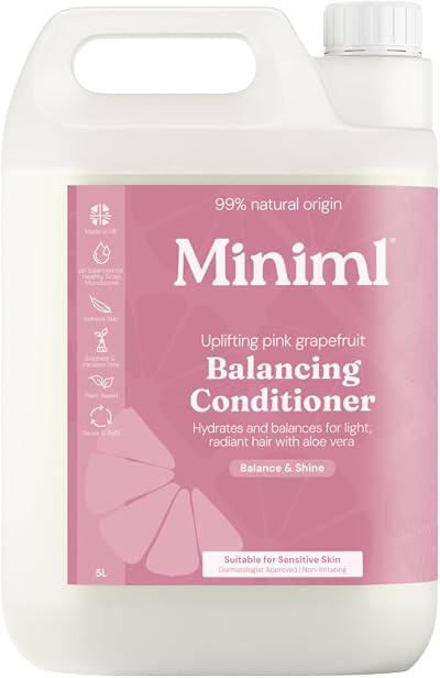 Miniml Natural Hair Conditioner 5L Refill Pink Grapefruit & Aloe Vera Sensitive
