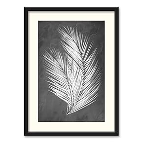 Black Paper Framed Canvas Wall Art...