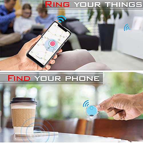 4 Pack Smart Bluetooth Tracker & Bluetooth Key Finder Key Locator