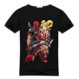 Custom Deadpool Harley Quinn Short Sleeves T-Shirt
