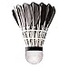 KEVENZ 12-Pack Advanced Goose Feather Badminton Shuttlecocks,Nylon Feather Shuttlecocks High Speed Badminton Birdies Balls with Great Stability and Durability (Black)