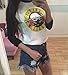 Darceil(TM) Women's Long Sleeve Rock Band Guns N' Roses Print T Shirt Top (small, white)