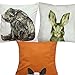 LAZAMYASA Animal Fashion ushion Cover Case Pillow Custom Zippered Square Pillowcase 18x18IN (one Side,owl1#)