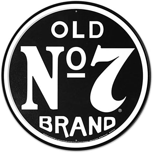TANGHOME Jack Daniels Old Number 7 Tin Sign 7"x10"