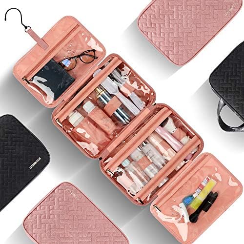 Travel Toiletry Bag for Women, Water-resistant Hanging Makeup Bag, Large Capacity Travel Cosmetic Bag Organizer for Accessories, Full Sized Container, Toiletries 7 Travel Toiletry Bag for Women, Water-resistant Hanging Makeup Bag, Large Capacity Travel Cosmetic Bag Organizer for Accessories, Full Sized Container, Toiletries