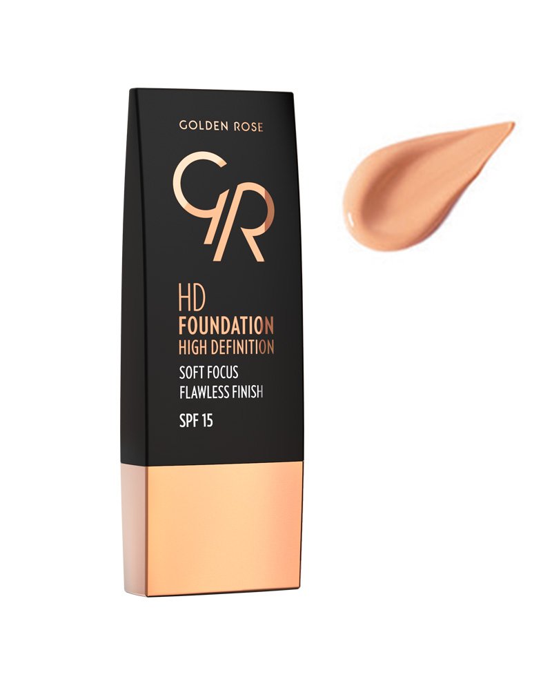 Golden Rose Oil Free HD Foundation With SPF 15-115 Golden Beige