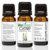 BioFinest Catnip Oil - 100% Pure Catnip Essential Oil - Boost appetite, Detox, Relax Mind - Premium Quality - Therapeutic Grade - Best For Aromatherapy - FREE E-Book (10ml)
