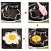 Egg Ring, I-Choice Nonstick Stainless Steel Egg Mold Omelette Mould Egg Rings Pancake Rings Fried Egg Cooker Molds Cooking Tools Kitchen Gadgets, Round/Heart/Star/Flower Shape, Set of 4