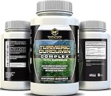 Highest Potency Turmeric Curcumin Complex 1400 with BioPerine and Curcuminoids for Absorption, Joint Pain Relief, Anti-inflammatory, Anti-Aging, Antioxidant, Regulates Cholesterol, 60 Veggie caps