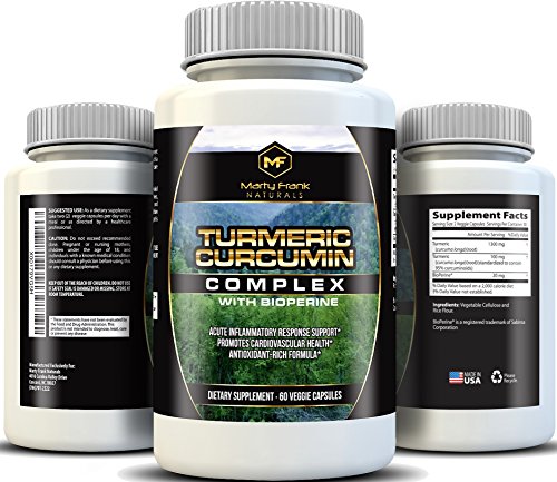 Highest Potency Turmeric Curcumin Complex 1400 with BioPerine and Curcuminoids for Absorption, Joint Pain Relief, Anti-inflammatory, Anti-Aging, Antioxidant, Regulates Cholesterol, 60 Veggie caps Highest Potency Turmeric Curcumin Complex 1400 with BioPerine and Curcuminoids for Absorption, Joint Pain Relief, Anti-inflammatory, Anti-Aging, Antioxidant, Regulates Cholesterol, 60 Veggie caps