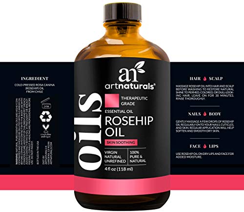 image for ArtNaturals 100% Pure Rosehip Seed Oil - (4 Fl Oz / 120ml) - 3 Piece G