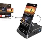 GKI 7-in-1 USB-C Docking Station, 4K HDMI Hub for Samsung DeX &amp; Android Phones, Dex Dock for iPad/Laptop/iPhone 15-17, External Monitor Adapter with SD/TF Card Reader &amp; USB 3.0