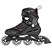 Rollerblade Zetrablade Skate - 4x80mm/84A Wheels - SG 5 Performance Bearings - Black/Red - US Men's 11 (29.0)