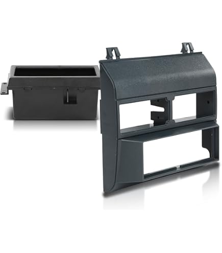 thumbnail image 2 of American International Grey 1-DIN Dash Kit + Pocket + Wire Harness + Antenna For 1988-1996 Chevy & GMC Trucks 2 of 6