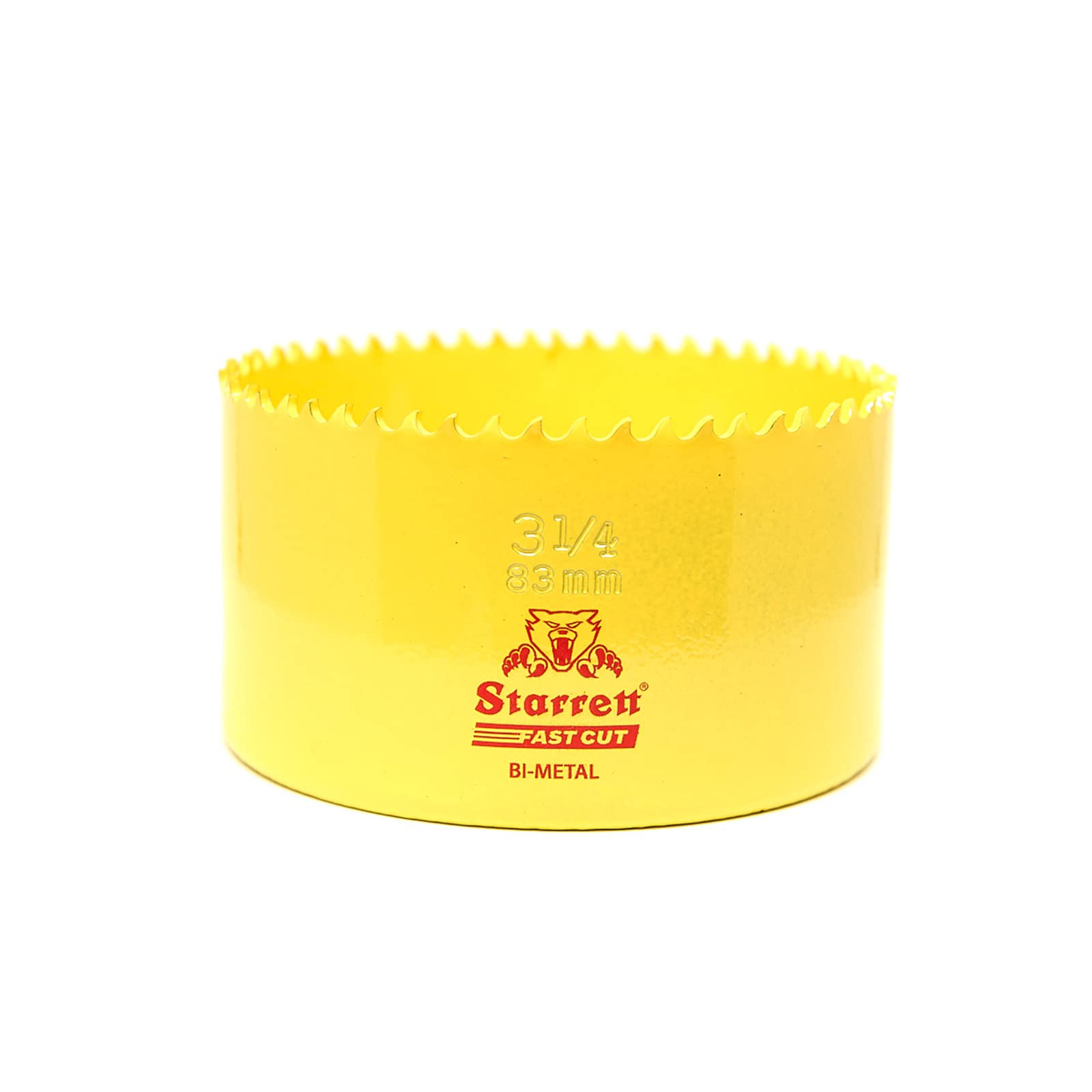 Starrett HSS Bi-Metal Fast Cut Hole Saw - 83mm - For Metal, Wood, Plastics