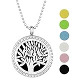 EBOETA Pendant Necklace Essential Oil Diffuser Floating Locket , 24