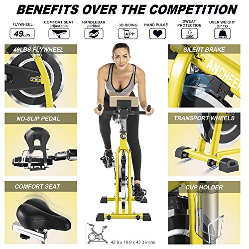 ancheer indoor cycling bike stationary