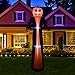 GOOSH 10 Foot Halloween Pumpkin Wizard Inflatable for Halloween Yard Decor Outdoor Decorations，Inflatable Pumpkin Wizard with Build-in LEDs Blow Up Inflatables for Halloween Party