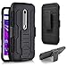 Motorola Moto G (3rd Generation) Case Cimo [Armor Guard] Heavy Duty Shock Absorbing Dual Layer Protection Cover w Kickstand & Belt Swivel Clip for Moto G G3 (3rd Gen, 2015) - Black